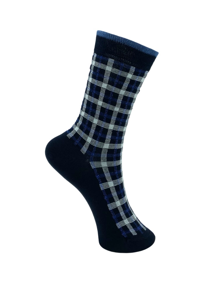 Highland Glitter Plaid Socks