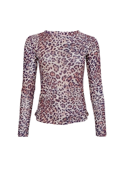 Annie Mesh Top in Rosie Leo Print