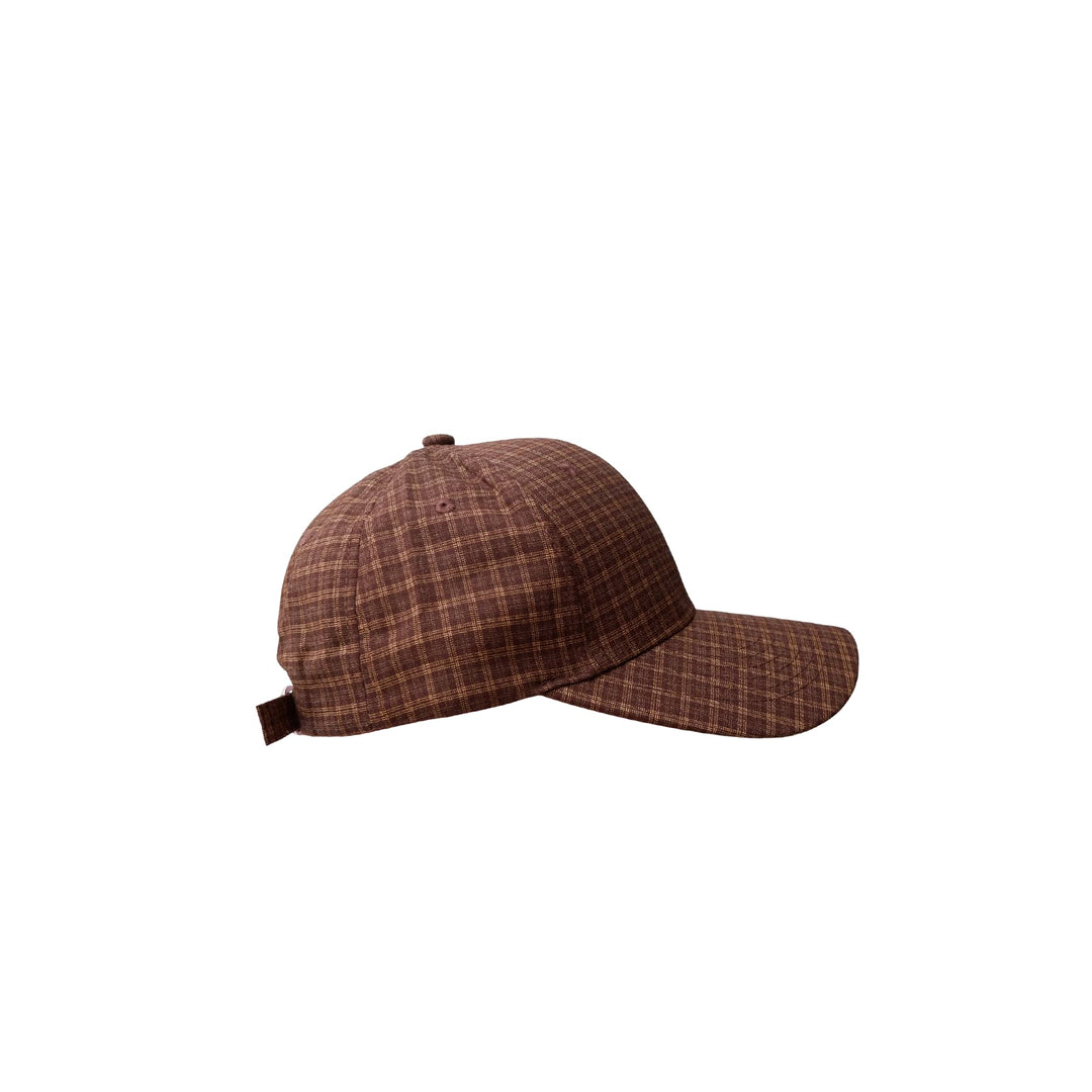 Zigga checked cap in Coffee