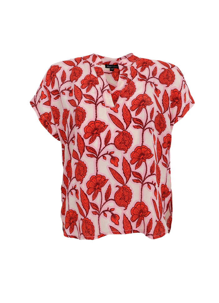 Andrea Blouse in Urban Red