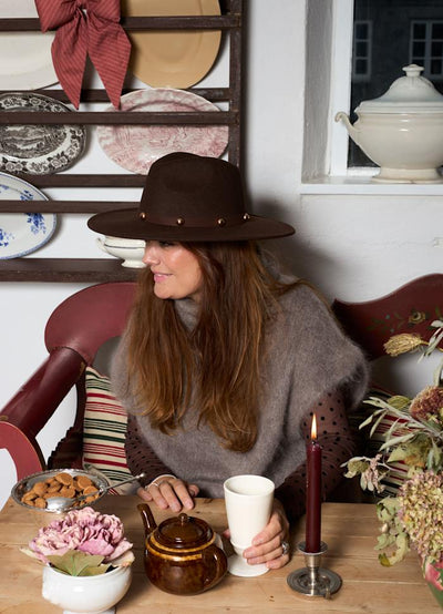 Caroline Wide Brim Fedora Cowboy Hat