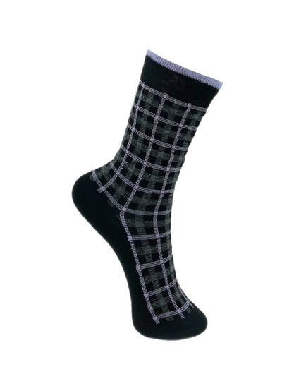 Highland Glitter Plaid Socks