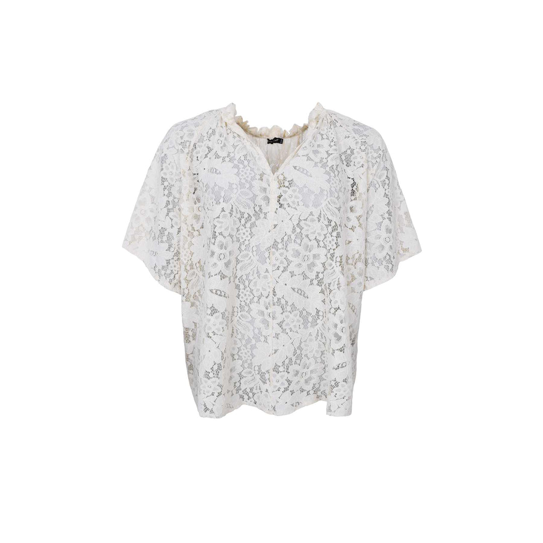 Sally Cream lace blouse