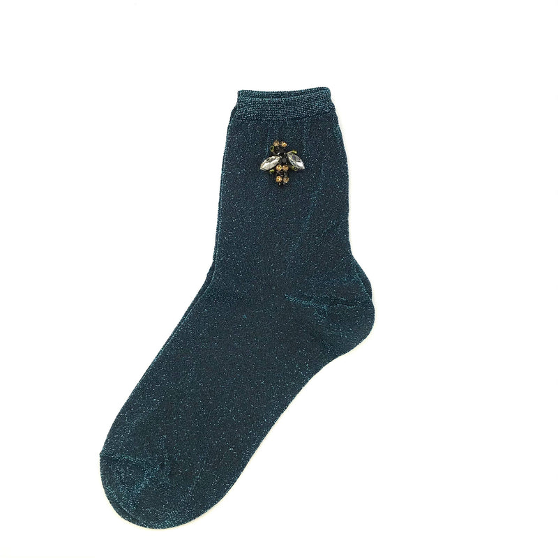 Rio Socks with Sparkling Bee Pin