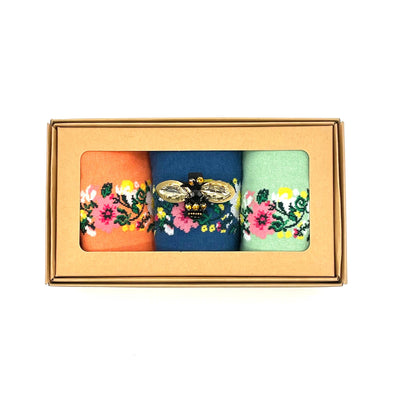 Florence Sock Box with Bee Pin